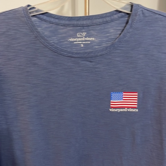 Vineyard Vines Long Sleeve blue USA shirt size S - Picture 2 of 5